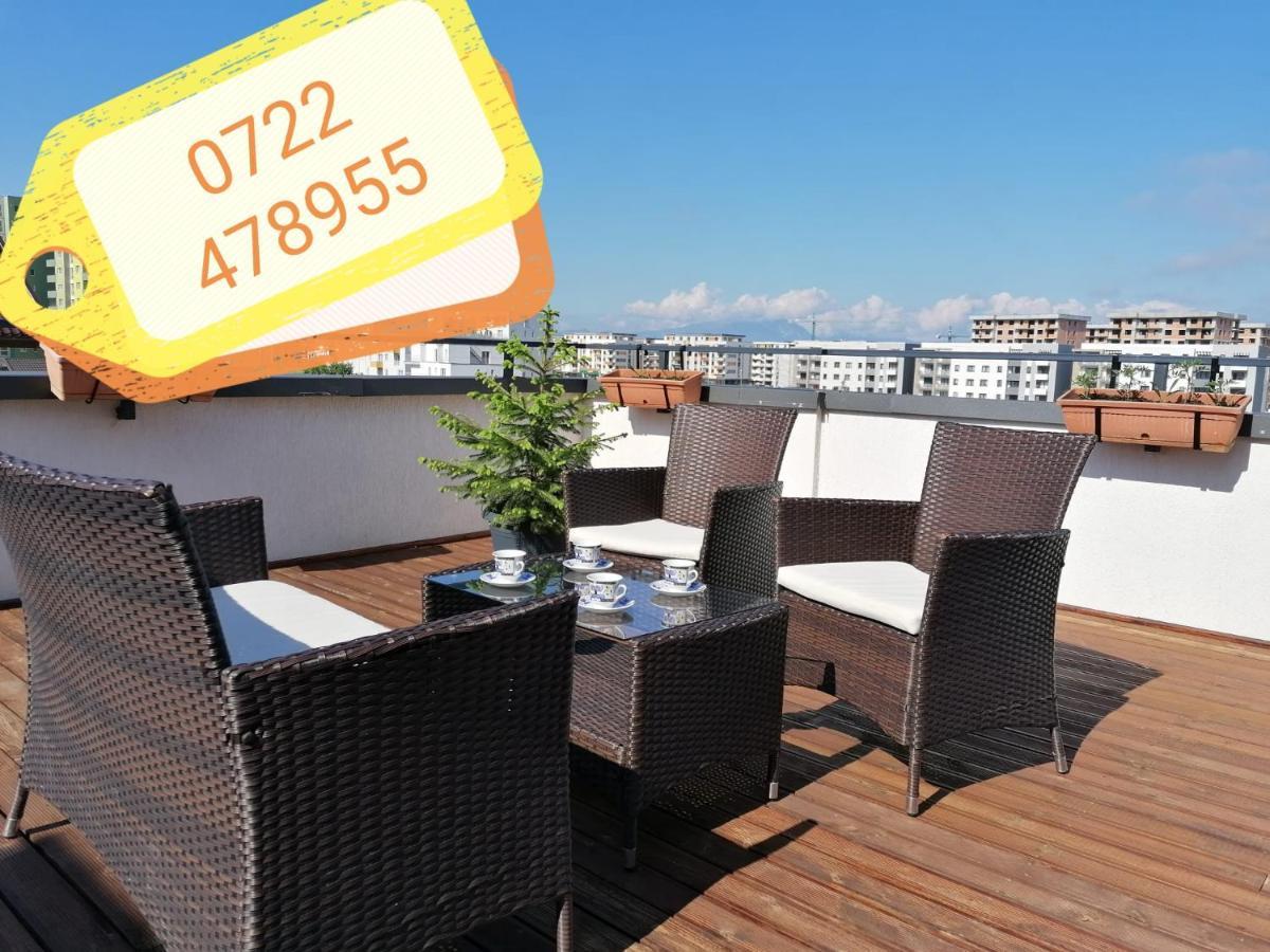 Ama Apartament Cu Terasa 50 Mp & Parcare Brasov Exterior photo