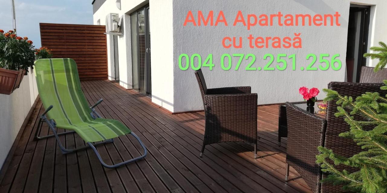 Ama Apartament Cu Terasa 50 Mp & Parcare Brasov Exterior photo
